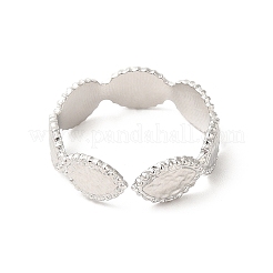 Кольцо-манжета с открытым конским глазом из нержавеющей стали 304&nbsp;LS-RJEW-E063-26P