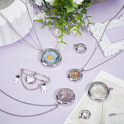 7 шт. 7 стиля подвески-медальоны из нержавеющей стали&nbsp;FIND-NB0005-95