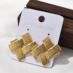 Серьги-гвоздики из нержавеющей стали 304 для женщин&nbsp;EJEW-K306-26G