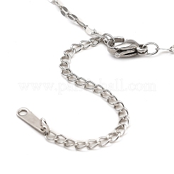 Ожерелья с подвеской из платины и циркония в форме оленя из латуни с микропаве&nbsp;NJEW-E105-16P