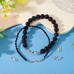 4 шт. 2 стиля застежек-крючков из стерлингового серебра&nbsp;STER-TA0001-47