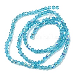 Ab цветные прозрачные стеклянные бусины пряди&nbsp;GLAA-G127-01C