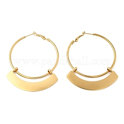 Серьги-кольца из нержавеющей стали 304&nbsp;EJEW-P315-03G