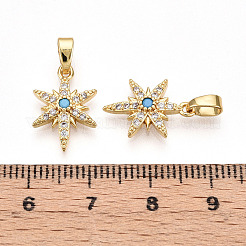 Латунные микро проложить кубического циркония подвески&nbsp;KK-T070-59B-G