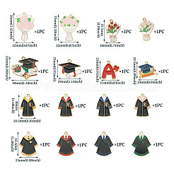 16 шт. 16 стиля подвески из эмалевого сплава на тему выпускного сезона&nbsp;ENAM-TA0002-70