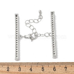 Удлинитель цепи из латуни с кубическим цирконием&nbsp;KK-F893-01P