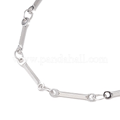 Изготовление ожерелий из плоской цепочки из нержавеющей стали 304&nbsp;AJEW-JB01348-02