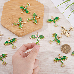 Подвески из эмали из сплава с покрытием 12 шт.&nbsp;FIND-ME0002-91