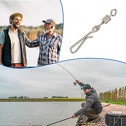 100 шт. латунь с застежкой-соединителем для рыболовного крючка из нержавеющей стали&nbsp;FIND-FH0010-48P