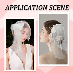 2 шт. 2 стиля бант из полиэстера с пластиковыми жемчужинами заколки для волос&nbsp;PHAR-CY0001-05