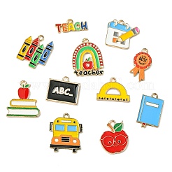 34 шт. 17 стиля подвески из цинкового сплава с эмалью ко Дню учителя&nbsp;FIND-CJ0004-90