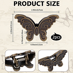 2 шт. зажимы из сплава&nbsp;AJEW-CP0010-45