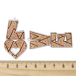 Непрозрачные акриловые подвески&nbsp;BACR-D002-08D