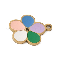 Подвески из нержавеющей стали 304 с эмалью&nbsp;STAS-K312-07F-G