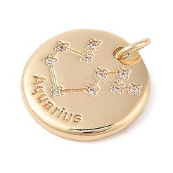 Латунь с подвесками из прозрачного кубического циркония&nbsp;LS-KK-N256-24K-G