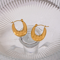 Овальные серьги-кольца из нержавеющей стали 304&nbsp;PG1379