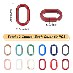720 шт. 12 цвета акриловые соединительные кольца&nbsp;OACR-PH0001-90