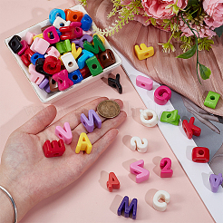 72шт набор непрозрачных акриловых бусин&nbsp;OACR-ME0001-25