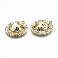 Подвески из сплава с кристаллами и стразами&nbsp;PALLOY-S132-219A-RS