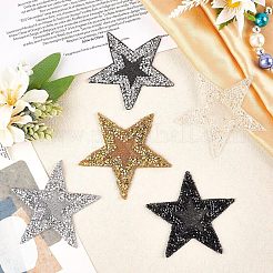 Нашивки со звездами и стразами&nbsp;DIY-FG0002-71