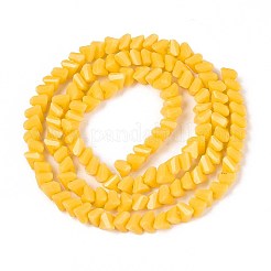 Непрозрачное стекло бисер нитей&nbsp;GLAA-N019-4mm-22