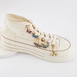 Подвески из эмали и брошь из английской булавки из сплава&nbsp;AJEW-SP0002-04