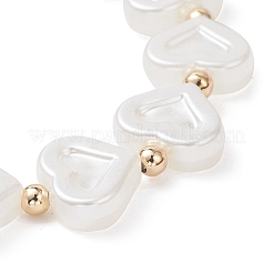 Браслеты из искусственного жемчуга и бусин из АБС-пластика для женщин&nbsp;NJEW-JB12195-01