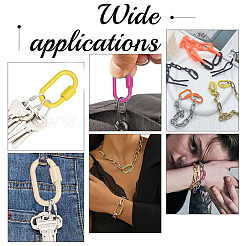 6 шт. 6 стиля карабины из сплава с винтовым фиксатором&nbsp;FIND-DR0002-08A