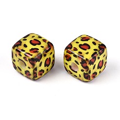 Непрозрачные акриловые бусины с лазерной печатью&nbsp;OACR-N155-07G