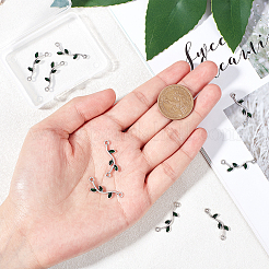 Разъемы из эмалированного сплава в тибетском стиле&nbsp;ENAM-CA0001-01AS