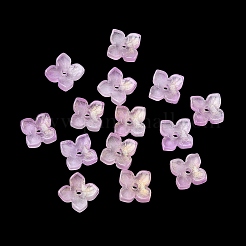 Окрашенные и нагретые стеклянные колпачки для бусин&nbsp;GLAA-Z019-01