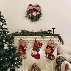 2 шт. льняная ткань с узором тартан&nbsp;AJEW-SP0003-67