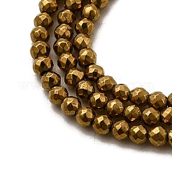 Гальванические нити из синтетических немагнитных гематитовых бусин&nbsp;G-H001-51A