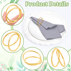 40 шт. Кольца для салфеток из сплава&nbsp;AJEW-PB0001-04