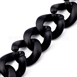 Пластиковые бордюрные цепи ccb ручной росписи&nbsp;AJEW-JB00737