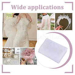 6 ярд полиэстеровой сетчатой ткани со звездным узором&nbsp;DIY-WH0060-94A