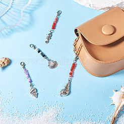 10 шт. 10 стиля подвеска из сплава на тему океана&nbsp;HJEW-TAC0066