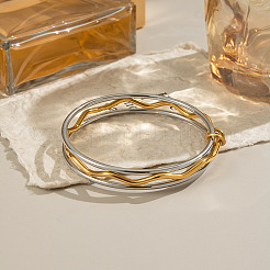 Европейские многослойные браслеты из нержавеющей стали 304 для женщин&nbsp;HN4377