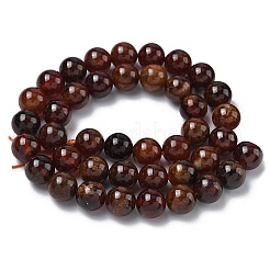 Нити из натуральных африканских оранжевых гранатовых бусин&nbsp;G-K365-F01-8mm