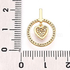 Латунные микро проложить кубического циркония подвески&nbsp;KK-N261-23A-G