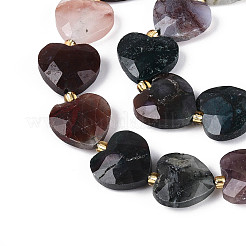 Природного индийского агата бисер нитей&nbsp;G-P592-B11-01