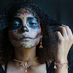 Подвески из цинкового сплава и комплекты звеньев для филигранных столярных изделий&nbsp;PALLOY-PH0013-81