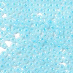 Стеклянные бусины с имитацией нефрита 3/0&nbsp;SEED-Z001-A-A06