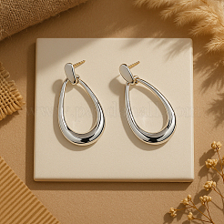 4 пара сережек-гвоздиков из цинкового сплава двух цветов&nbsp;EJEW-GO0002-02