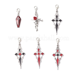 6 шт. подвески из эмалевого сплава на Хэллоуин&nbsp;HJEW-JM03923