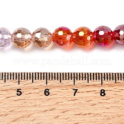 Стеклянные бусины с гальваническим покрытием &nbsp;EGLA-D300-06-8mm-02