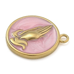 Подвески из нержавеющей стали 304 с эмалью&nbsp;LS-STAS-M084-09G-04