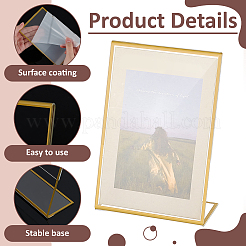 20 шт. прямоугольная акриловая настольная подставка для карточек&nbsp;ODIS-WA0001-04B