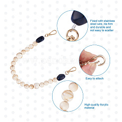 2 шт. 2 стиля пшеничные и старые кружевные акриловые бусины ремешок для сумки&nbsp;FIND-GN0001-04