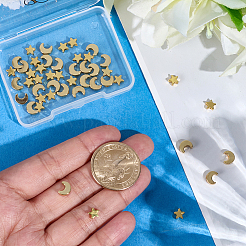 60шт 2 стиля латунные бусины&nbsp;KK-BBC0022-33